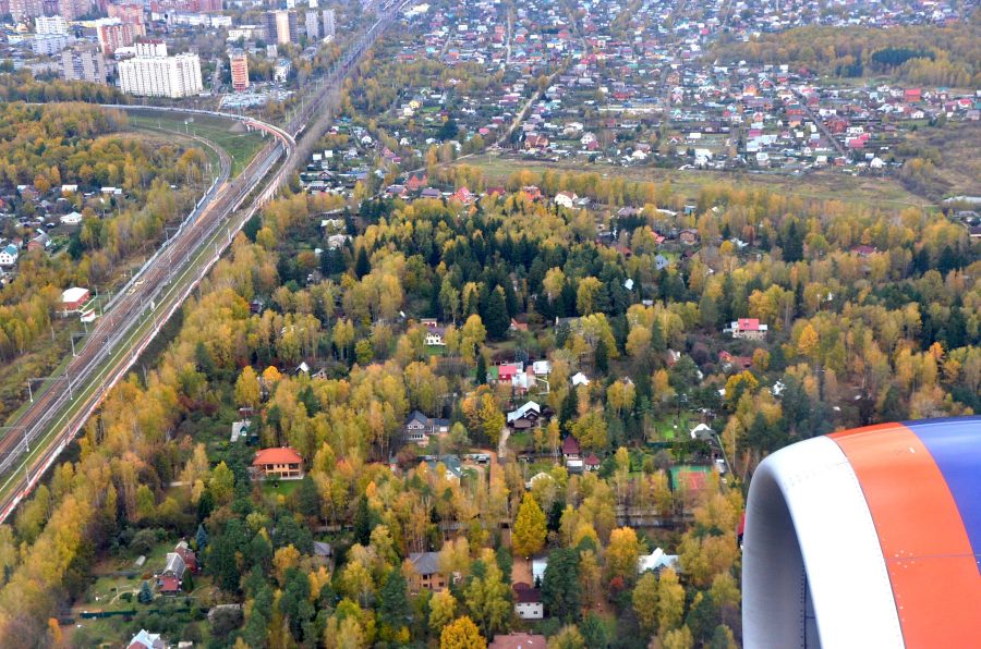 Hinflug: &uuml;ber Moskau