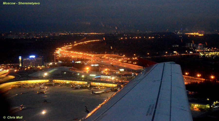 Hinflug: &uuml;ber Moskau
