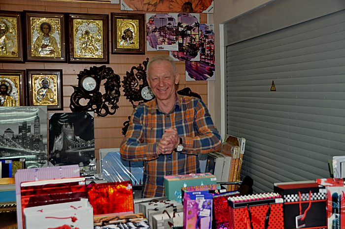 Stavropol: my friend Ivan in the Central universal market Z.U.M., selling nice souvenirs. Just visit him!