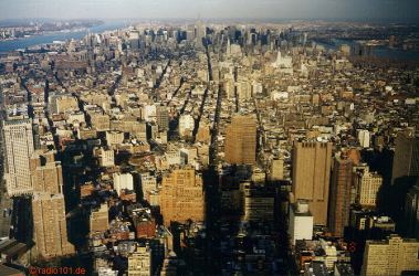 Blick vom World Trade Center nach Norden (anklicken zum Vergr��ern - click to enlarge)